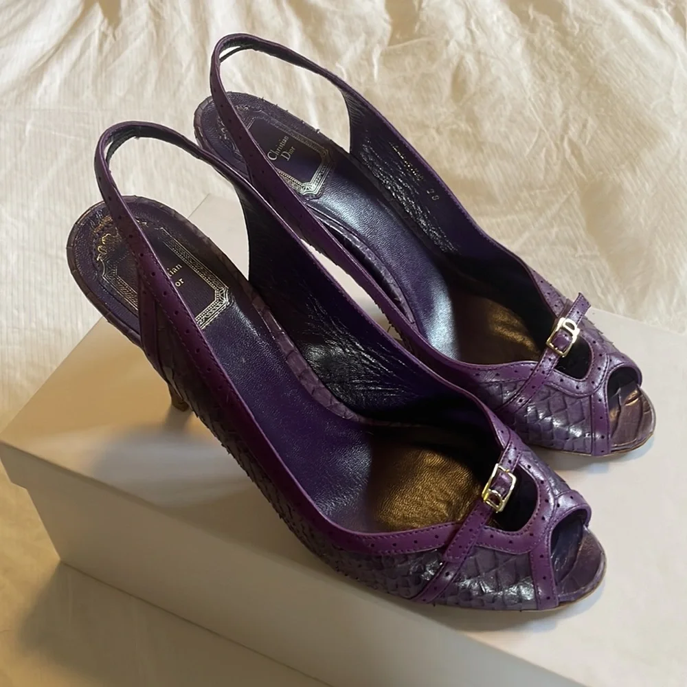 Dior, Size 38 (US size 7.5), Simply Slingback heels - Picture 5 of 7